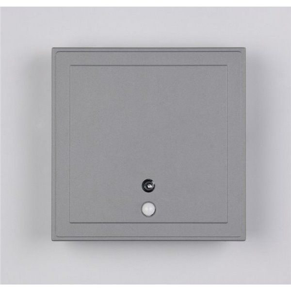 Aplique LED cuadrado para exterior FORTALEZA  14x14 recargable USB iluminación indirecta  2W 200lm, 3000K IP44