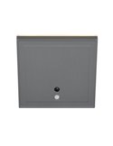 Aplique LED cuadrado para exterior FORTALEZA  14x14 recargable USB iluminación indirecta  2W 200lm, 3000K IP44