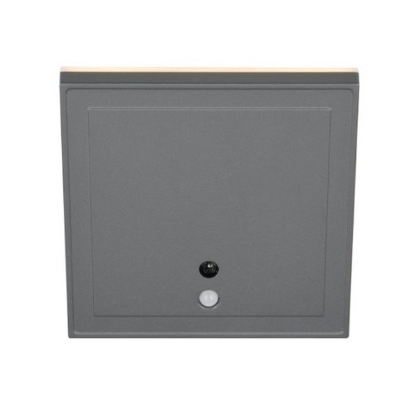 Aplique LED cuadrado para exterior FORTALEZA  14x14 recargable USB iluminación indirecta  2W 200lm, 3000K IP44