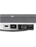 Aplique LED cuadrado para exterior FORTALEZA  14x14 recargable USB iluminación indirecta  2W 200lm, 3000K IP44