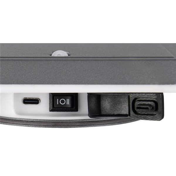 Aplique LED cuadrado para exterior FORTALEZA  14x14 recargable USB iluminación indirecta  2W 200lm, 3000K IP44