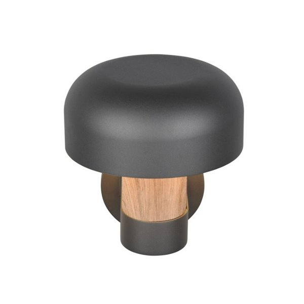 Aplique de pared exterior FRASER sensor de movimiento, bombilla excl. 1x E27 max. 10W IP44 imitación madera