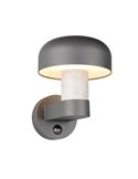 Applique murale d'extérieur FRASER avec détecteur de mouvement, ampoule exclue. 1x E27 max. 10W IP44 imitation ciment