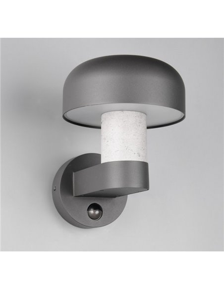 Applique murale d'extérieur FRASER avec détecteur de mouvement, ampoule exclue. 1x E27 max. 10W IP44 imitation ciment