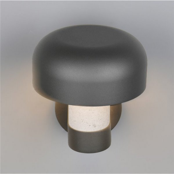 Aplique de pared exterior FRASER sensor de movimiento, bombilla excl. 1x E27 max. 10W IP44 imitación cemento