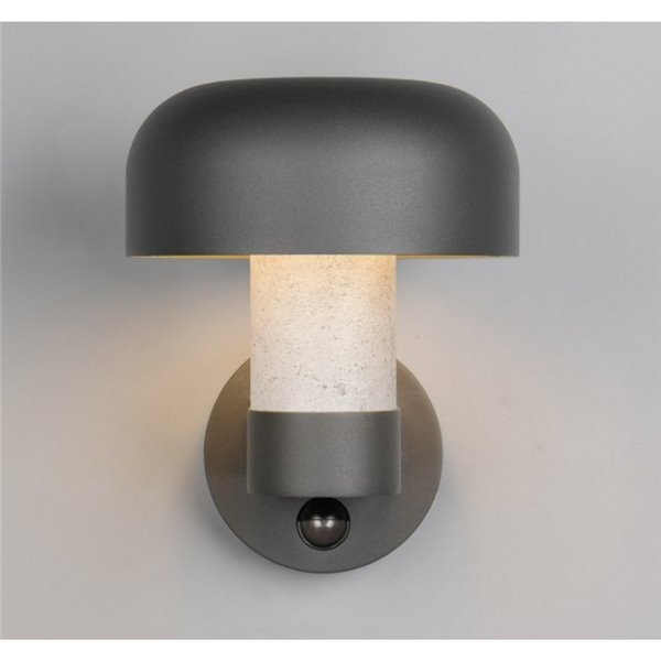 Applique murale d'extérieur FRASER avec détecteur de mouvement, ampoule exclue. 1x E27 max. 10W IP44 imitation ciment