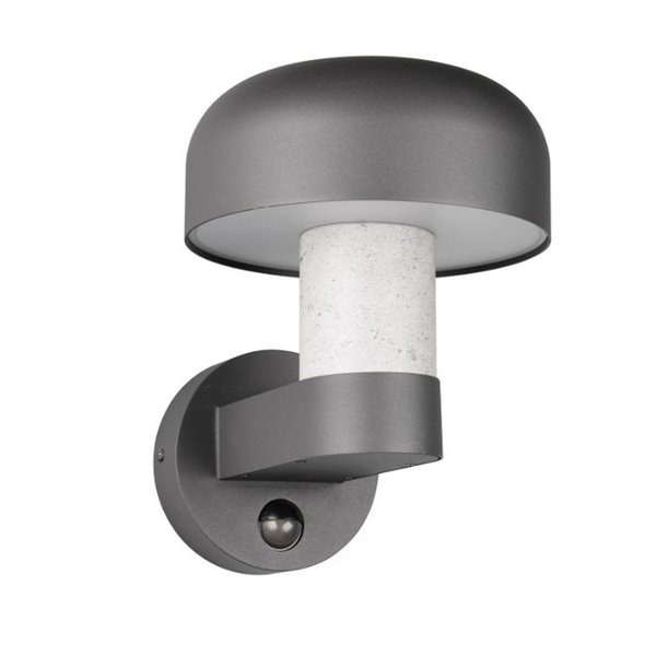 Applique murale d'extérieur FRASER avec détecteur de mouvement, ampoule exclue. 1x E27 max. 10W IP44 imitation ciment