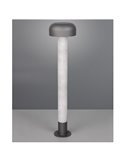 Poste para exterior FRASER 84cm alto, aluminio fundido imitación cemento bombilla excl. 1x E27 max. 10W IP44