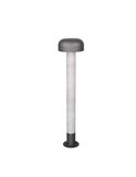 Poste para exterior FRASER 84cm alto, aluminio fundido imitación cemento bombilla excl. 1x E27 max. 10W IP44