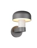 Aplique de pared exterior FRASER aluminio fundido imitación cemento, bombilla excl. 1x E27 max. 10W IP44