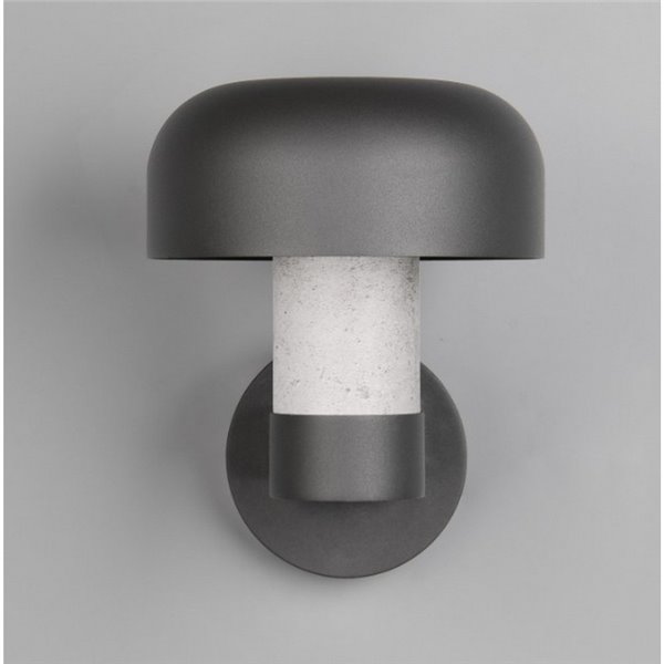 Aplique de pared exterior FRASER aluminio fundido imitación cemento, bombilla excl. 1x E27 max. 10W IP44