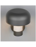 Aplique de pared exterior FRASER aluminio fundido imitación cemento, bombilla excl. 1x E27 max. 10W IP44