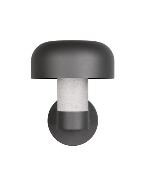 Aplique de pared exterior FRASER aluminio fundido imitación cemento, bombilla excl. 1x E27 max. 10W IP44