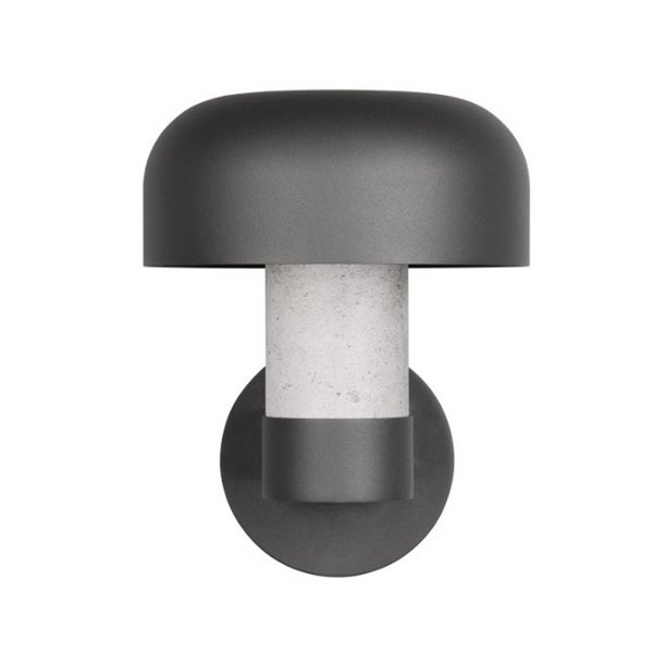 Aplique de pared exterior FRASER aluminio fundido imitación cemento, bombilla excl. 1x E27 max. 10W IP44