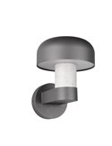 Aplique de pared exterior FRASER aluminio fundido imitación cemento, bombilla excl. 1x E27 max. 10W IP44