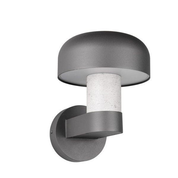 Aplique de pared exterior FRASER aluminio fundido imitación cemento, bombilla excl. 1x E27 max. 10W IP44
