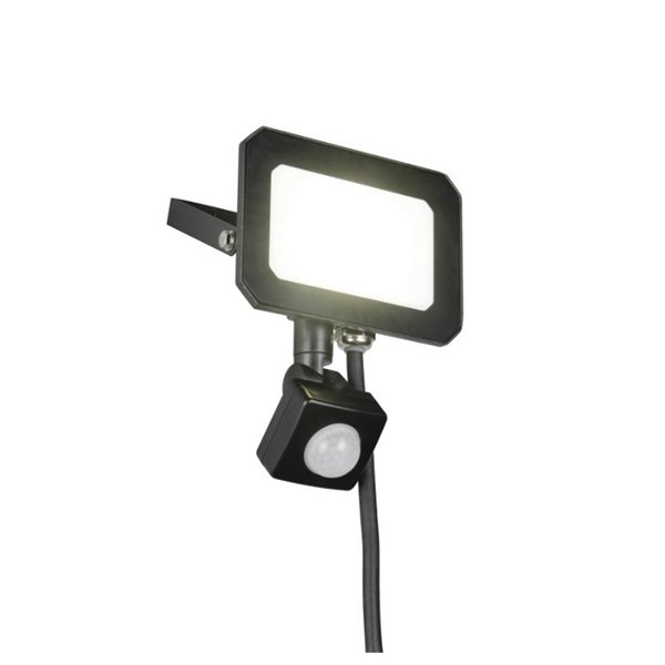 Proyector LED FUNCHAL 20W orientable para exterior 12x14cm con sensor de movimiento 1800lm, 4000K IP44