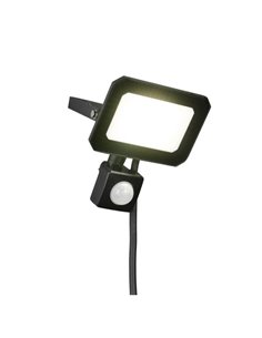 Proyector LED FUNCHAL 20W orientable para exterior 12x14cm con sensor de movimiento 1800lm, 4000K IP44