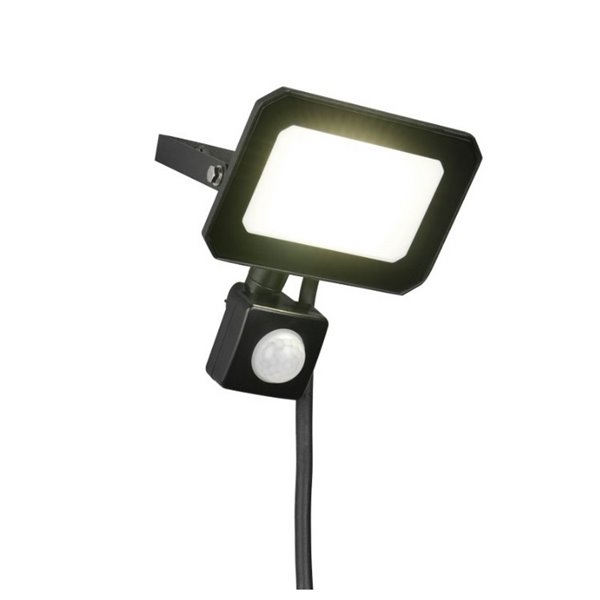 Proyector LED FUNCHAL 20W orientable para exterior 12x14cm con sensor de movimiento 1800lm, 4000K IP44