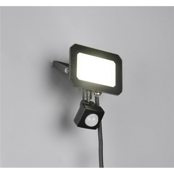 Proyector LED FUNCHAL 20W orientable para exterior 12x14cm con sensor de movimiento 1800lm, 4000K IP44