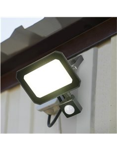Proyector LED FUNCHAL 20W orientable para exterior 12x14cm con sensor de movimiento 1800lm, 4000K IP44 2
