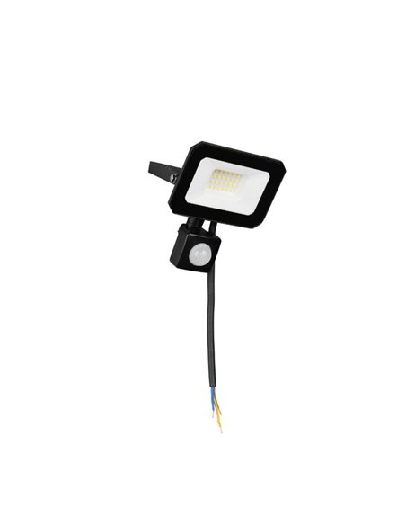 Proyector LED FUNCHAL 20W orientable para exterior 12x14cm con sensor de movimiento 1800lm, 4000K IP44