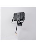 Proyector LED  con sensor de movimiento FUNCHAL 30W para exterior 14x15cm 2800lm, 4000K IP44 Negro