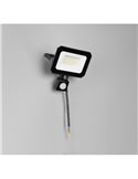 Proyector LED  con sensor de movimiento FUNCHAL 30W para exterior 14x15cm 2800lm, 4000K IP44 Negro