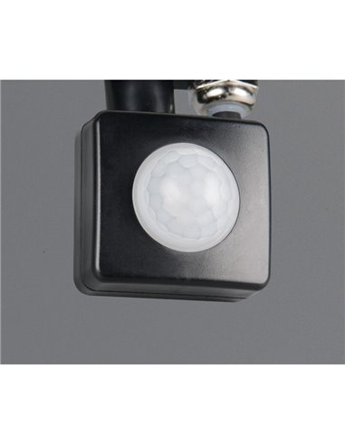Proyector LED  con sensor de movimiento FUNCHAL 30W para exterior 14x15cm 2800lm, 4000K IP44 Negro