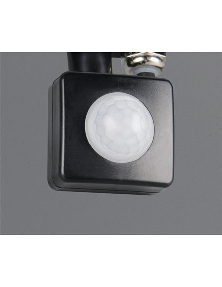 Proyector LED  con sensor de movimiento FUNCHAL 30W para exterior 14x15cm 2800lm, 4000K IP44 Negro