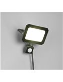 Proyector LED  con sensor de movimiento FUNCHAL 30W para exterior 14x15cm 2800lm, 4000K IP44 Negro