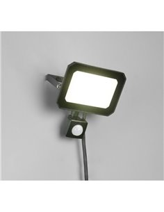 Proyector LED  con sensor de movimiento FUNCHAL 30W para exterior 14x15cm 2800lm, 4000K IP44 Negro 2