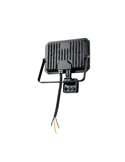 Proyector LED  con sensor de movimiento FUNCHAL 30W para exterior 14x15cm 2800lm, 4000K IP44 Negro