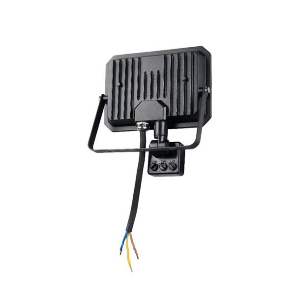 Proyector LED  con sensor de movimiento FUNCHAL 30W para exterior 14x15cm 2800lm, 4000K IP44 Negro