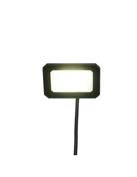 Proyector LED exterior FUNCHAL 12x8cm orientable  20W 1800lm, 4000K Negro