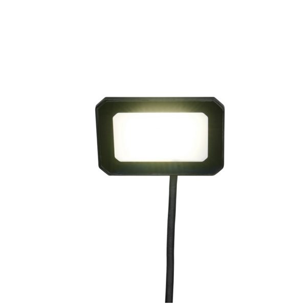 Proyector LED exterior FUNCHAL 12x8cm orientable  20W 1800lm, 4000K Negro