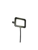Proyector LED exterior FUNCHAL 12x8cm orientable  20W 1800lm, 4000K Negro