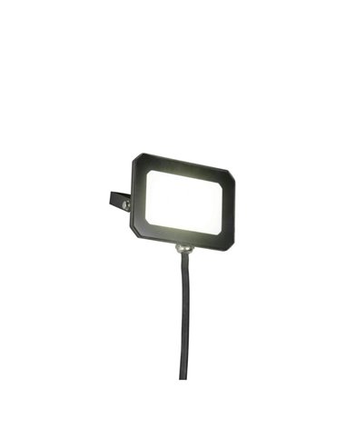 Projetor LED exterior FUNCHAL 12x8cm orientável 20W 1800lm, 4000K Preto