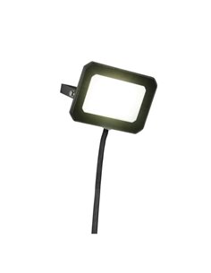 Proyector LED exterior FUNCHAL 12x8cm orientable  20W 1800lm, 4000K Negro