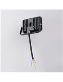 Proyector LED exterior FUNCHAL 12x8cm orientable  20W 1800lm, 4000K Negro