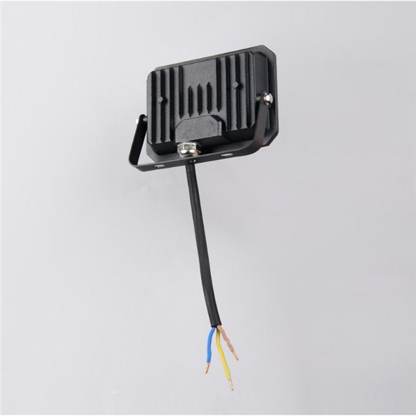 Proyector LED exterior FUNCHAL 12x8cm orientable  20W 1800lm, 4000K Negro