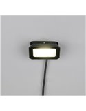 Proyector LED exterior FUNCHAL 12x8cm orientable  20W 1800lm, 4000K Negro