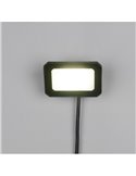 Proyector LED exterior FUNCHAL 12x8cm orientable  20W 1800lm, 4000K Negro