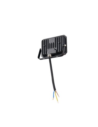 Proyector LED exterior FUNCHAL 12x8cm orientable  20W 1800lm, 4000K Negro