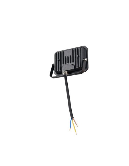 Proyector LED exterior FUNCHAL 12x8cm orientable  20W 1800lm, 4000K Negro