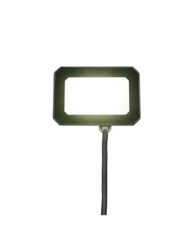 Proyector LED exterior FUNCHAL 12x8cm orientable  20W 1800lm, 4000K Negro