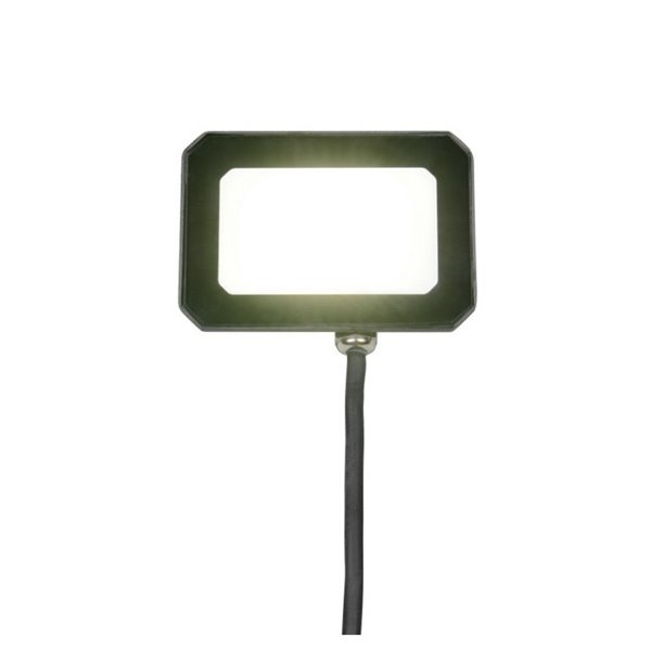 Proyector LED exterior FUNCHAL 12x8cm orientable  20W 1800lm, 4000K Negro