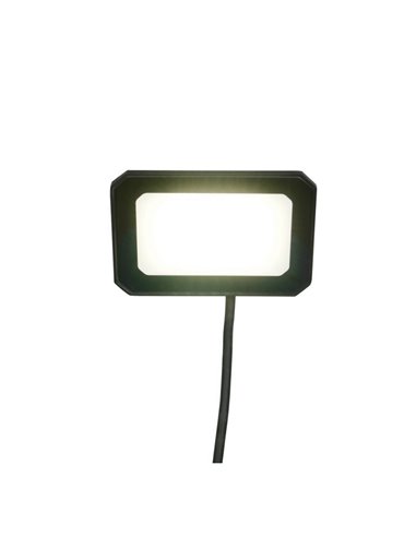 Proyector LED para exterior FUNCHAL 14x10cm orientable  20W 1800lm, 4000K Negro