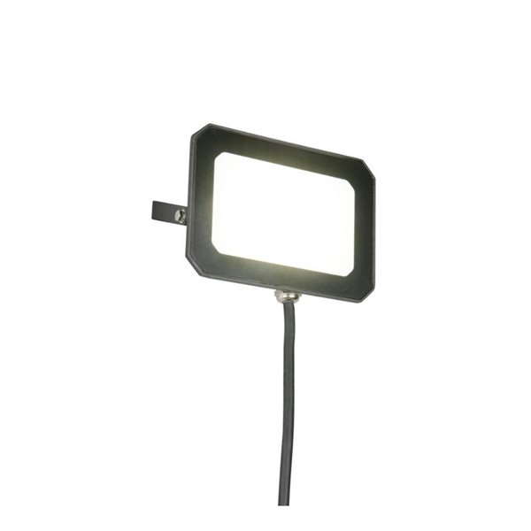 Proyector LED para exterior FUNCHAL 14x10cm orientable  20W 1800lm, 4000K Negro