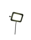 Proyector LED para exterior FUNCHAL 14x10cm orientable  20W 1800lm, 4000K Negro